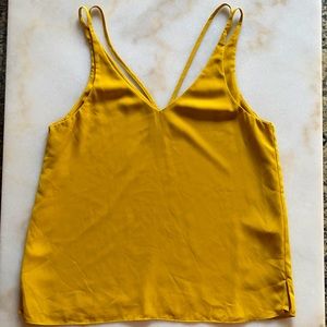 TOPSHOP/Mustard Colored Sleeveless Blouse/Size 6